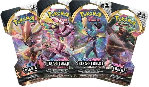 Pacote Cartas Pokémon EE2 Booster 6 Cartas - Rixa Rebelde