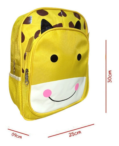 Mochila Infantil Escolar Abelha Girafa Pinguim Coruja Crianç Cor Mochila Girafa