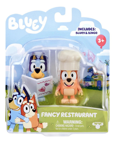 Bluey Y Bingo Restaurante Elegante - El Mundo De Bluey