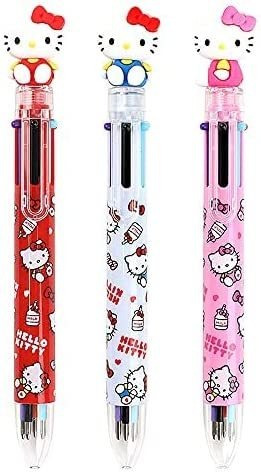 Hello Kitty 0.7mm 6-color Multicolor Ballpoint Pen W/hello K