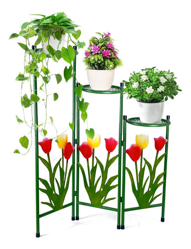 Soporte De Metal Para Plantas De Interior Y Exterior, Organi