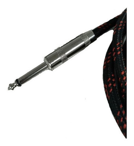 Imagen 4 de 10 de Cable Soundking Plug Recto Angular Soga 3 Metros Rojo Cuota