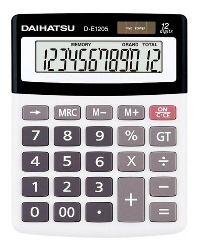 Calculadora Daihatsu D-e1205 12 Digitos Solar - Taggershop