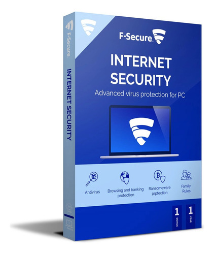Antivirus F Secure Internet Security 1 Dispositivo 1 Año