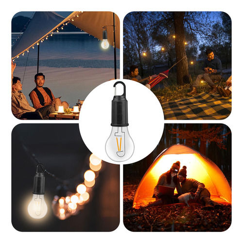 Lámpara Led For Acampar Con Gancho, 3 Modos, Luces Colgante
