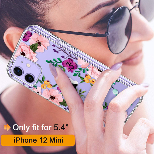 Giika Para iPhone 12 Mini Case Con Protector De Pantalla, Cl