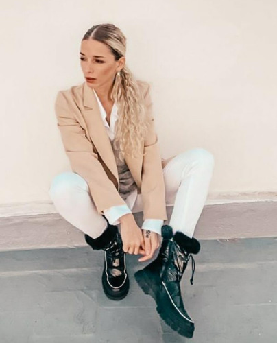 Imagen 2 de 10 de Bota Mujer Ladystork Dulcinea Preski Semi Impermeable Cierre