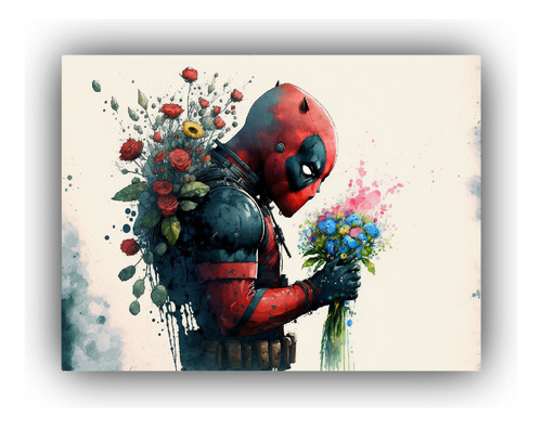 Poster Patron Intenso Deadpool Para Oficina 65x50cm