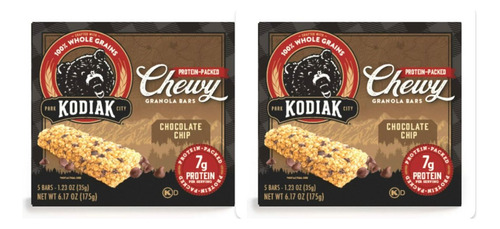 Kodiak Chewy Granola Bars-chocolate Chip C/proteina 2cajas  