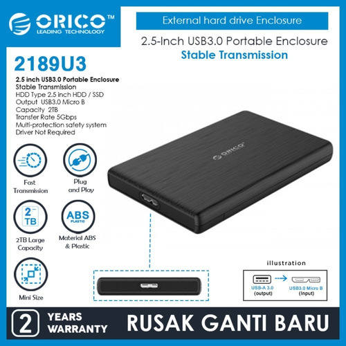 Case Para Disco Duro 2.5 Sata Usb 3.0 Orico