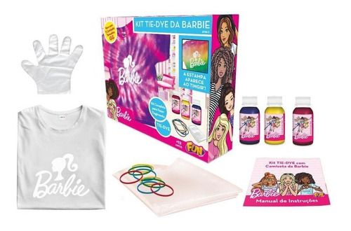 Kit Tie Dye Da Barbie Camiseta Tamanho Gg - Fun Divirta-se