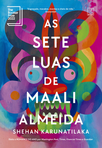 As sete luas de Maali Almeida, de Shehan Karunatilada. Editora Record, capa mole, edição 1 em português, 2023