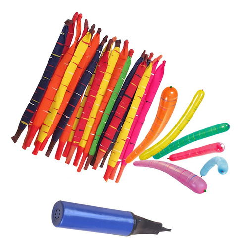 Pack Of 100pcs Mixed Color Long Latex Rocket Balloon Party
