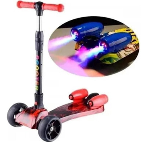 Patineta Turbinas Humo Scooter  Bluetooth Musica Luces 