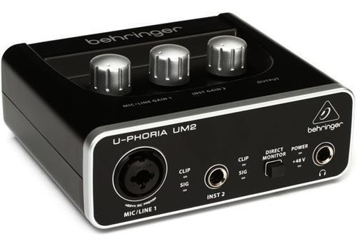 Interfaz De Audio Um 2 Behringer Uphoria 2x2 Phantom