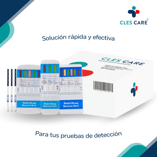 Prueba De Embarazo (hcg) En Tira Cles Care®, Caja Con 100 Piezas/pruebas