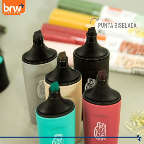 Marcadores Resaltadores Vintage Blister X5 Colores Brw