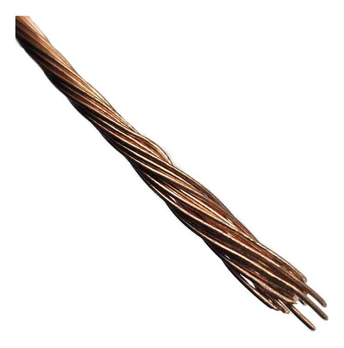 Rollo 10m Cable De Cobre Desnudo Calibre 8 Awg 19 Hilos