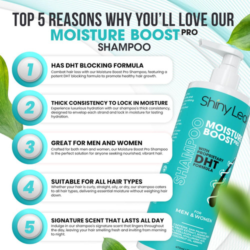 Shampoo De Crescimento Natural Do Cabelo - Bloqueador De Dht