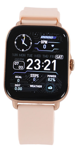 Reloj Inteligente Dorado Con Pantalla Táctil Completa, Rastr
