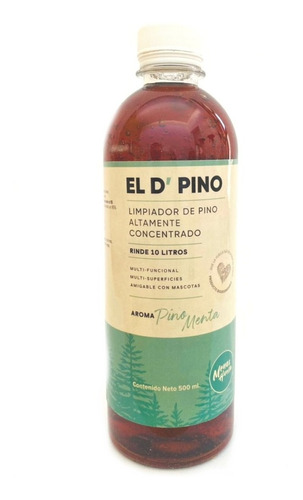 Limpiador Pino Concentrado El D' Pino 500 Ml | Rinde 10 Lts