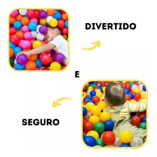 Saco de 100 Bolas Coloridas - Autobrinca Online