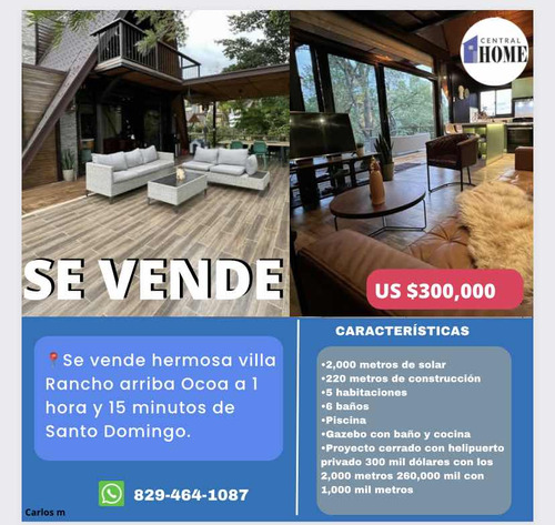 Se Vende Villa En Rancho Arriba Ocoa