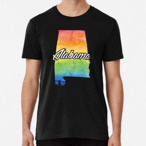 Remera Camisa Acuarela Alabama Home State Camiseta Algodon P