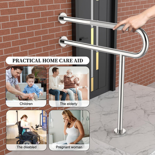 Riel De Soporte Para Inodoro Munzong 31.3x31.5 Pulgadas Color