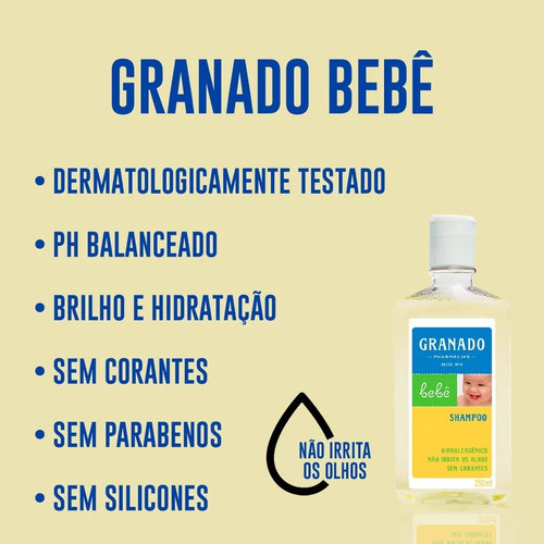 Shampoo Suave Bebê 250ml - Granado