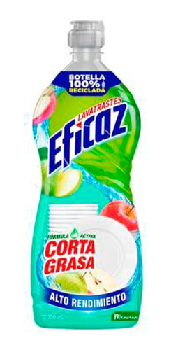 Lavatrastes Líquido Eficaz Pinol Manzana 750 Ml