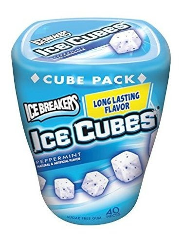 Chicle - Chicle - Ice Breakers Ice Cubes Sugar Free Gum, Pep