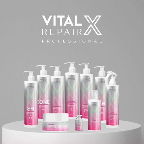 Shampoo Vital X Repair Professional Equilíbrio E Oleosos.