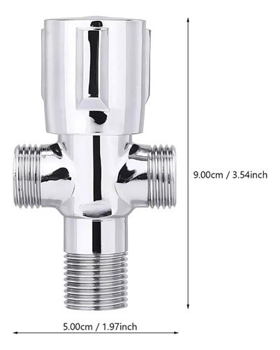 Llave Angular Doble 1/2 He En Acero Inoxidable 304
