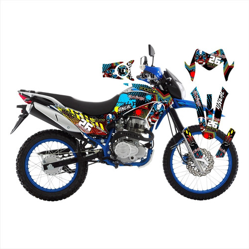 Kit Stickers Dm250 Graficos Wrapp Vinilo Italika Ss Wrapping