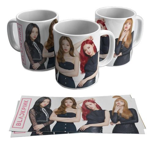 Taza Blanca 11 Oz / Black Pink K-pop , M01 (1 Pz)