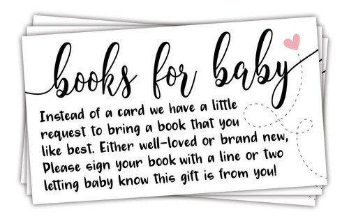 50 Sweet Heart Libros Para Baby Shower Breve Banda  Baby Sho