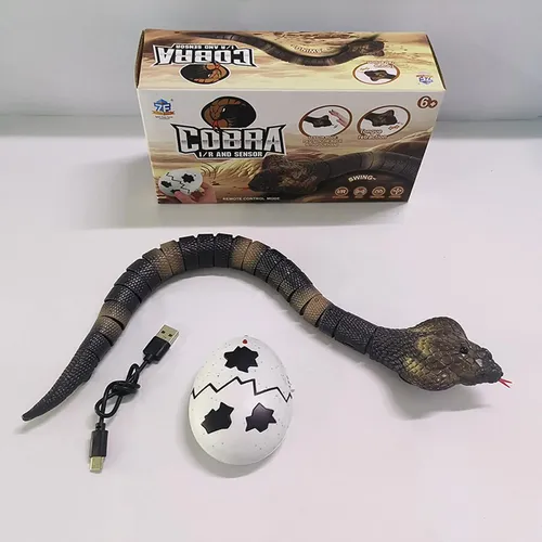 Juguete Serpiente A Control Remoto Para Gatos – Modelo Realista Con Sensor Y Movimiento Deslizante, Interactivo, Recargable USB, Ideal Para Cazar Y Jugar