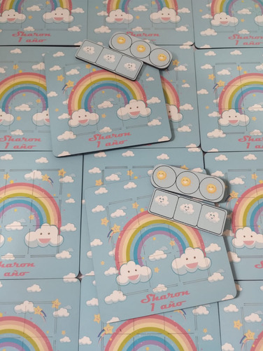 Tateti Personalizado Souvenir Cumple Infantil X 10 Unid.