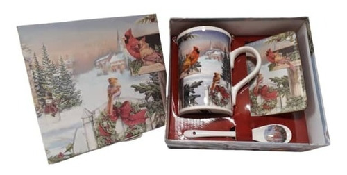 Set De Taza Mug De Navidad En Su Caja Decorativa Nueva