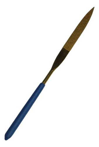 Lima Diamantada 180mm D126 Chata Com Ponta Titanium