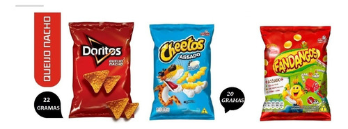 Elma Chips Doritos + Fandangos + Cheetos Caixa C/ 30un Total