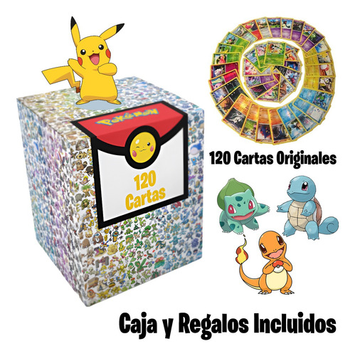 Cartas Pokémon - Lotes De 120 Originales + Envio Gratis