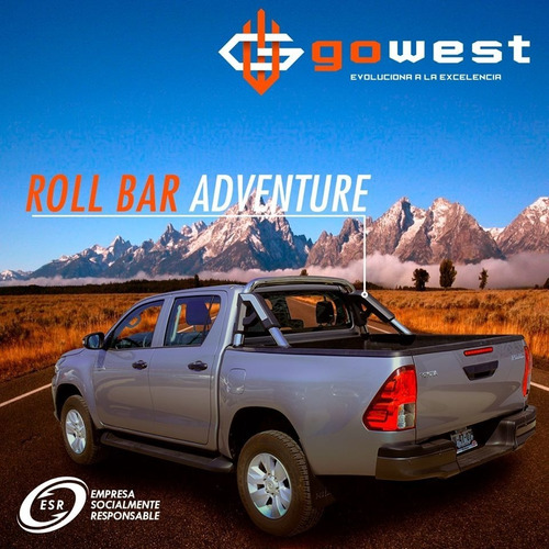 Imagen 7 de 10 de Roll Bar Antivuelco Adventure Inox Ford Ranger 13-2022+