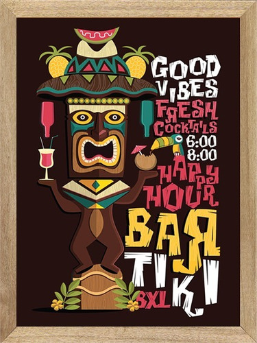 Bar   Tiki  Cuadros ,  Posters , Carteles              P395
