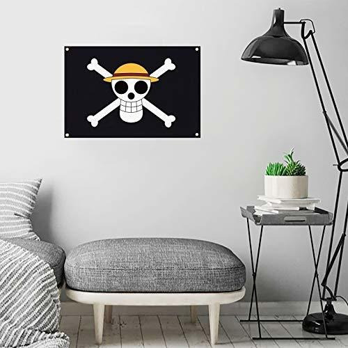 Bandera Piratas 35,5 X 23,6 Poliéster Luffy One Piece Jolly