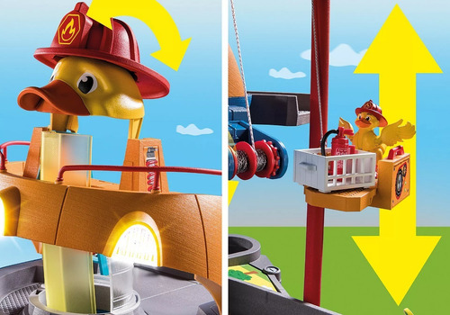 Figura Armable Playmobil Duck On Call Cuartel General 119 Pc