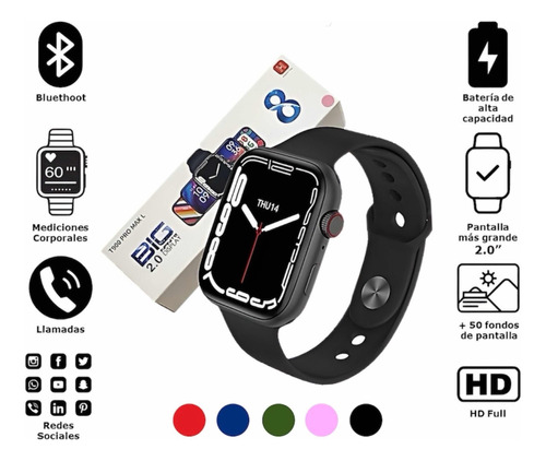Reloj Inteligente Smartwatch T900 Pro Max Serie 8 2023