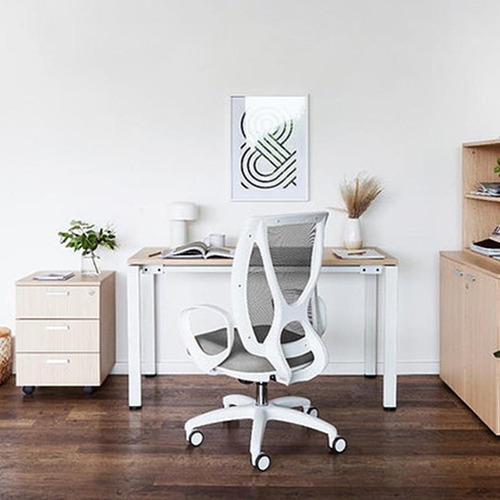 Imagen 4 de 7 de Silla De Oficina Alma White Edition Homeoffice | Contado