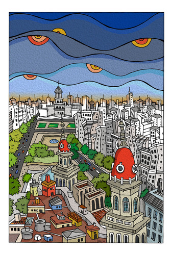 Láminas Ilustradas  Cúpulas De Buenos Aires 
